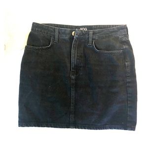 Bdg black jean skirt